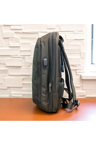 Laptop Gözlü Ve Körüklü İnce Tasarım Sırt Çantası Baggaj S24129 Gri