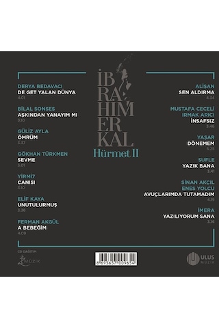 İbrahim Erkal - Hürmet Vol:2 Cd