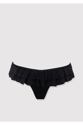 Mavi - Fırfırlı Siyah Bikini Altı 1914055-900