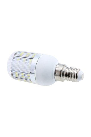 Fortunelane E14 2.5w 48 Led 3528 Smd Mısır Tipi Ampul, 360 Derece Işık, Beyaz, 110v, Tasarruflu, Plastik Kasa Beyaz