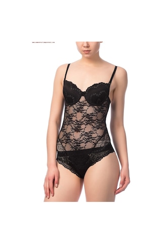 Nbb 4528 Kadın Sütyen Kaplı Dantel Babydoll