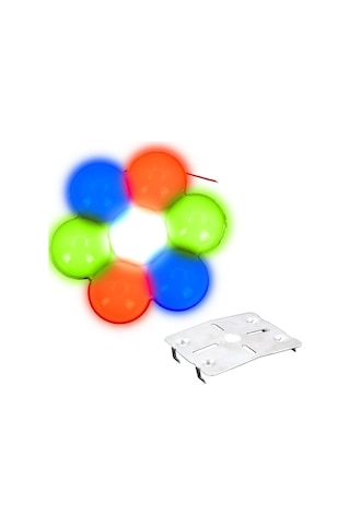 7 Ledli 12v 3w Rgb İç Mekan Tavan Aydınlatma Disko Ledi