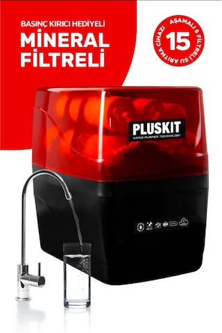 15 Aşamalı Avrupai Musluklu 8 L Çelik Tanklı Su Arıtma Cihazı