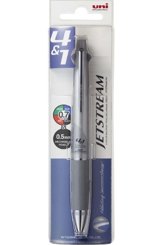 L Fonksiyonel 4 Renk Tükenmez+0.5 Mm Versatil Kalem Gri