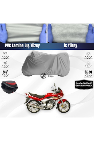 Honda Cbf 150 Motosiklet Brandası Çanta Topcase Uyumlu Motor Branda