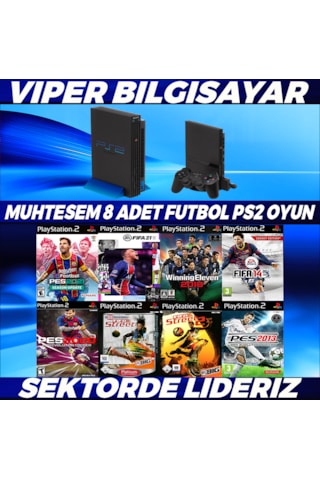 Muhteşem 8 Adet Futbol Ps2 Oyun Açıklamayı Okuyunuz