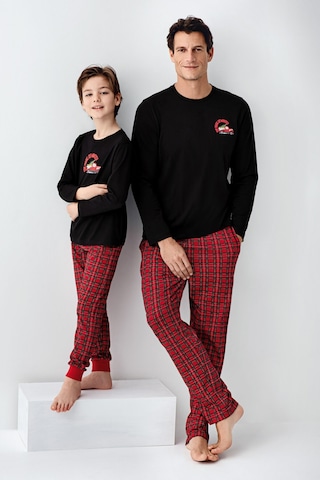 Arnetta Erkek Çocuk Siyah Pijama Takımı 5274-48535 Siyah