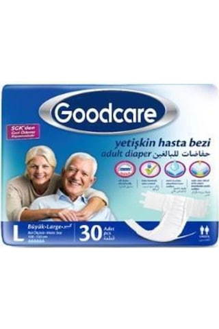 Goodcare Belbantlı Hasta Bezi Büyük L 30'Lu Goodcare Belbantlı Hasta Bezi Büyük L 30'Lu