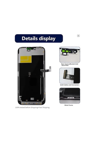 Apple iPhone Uyumlu 13 Pro Max A Kalite Ön Lcd Ekran Dokunmatik Sıvı Bandı Kırılmaz Tamir Seti Set