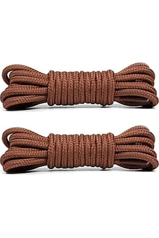 Taba Yuvarlak Bot Bağcığı Taba