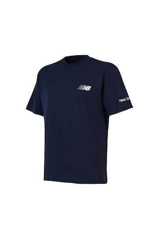 New Balance Nb Lifestyle Erkek T-shirt Mnt1644-avı Lacivert