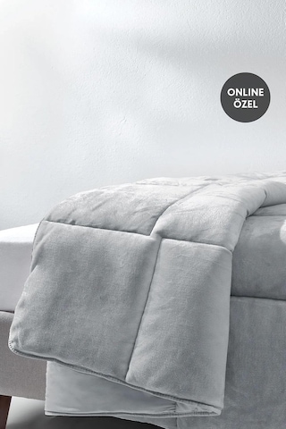 Yataş Macaron Tek Kişilik Wellsoft Yorgan - Gri, 155 X 215 Çok Renkli