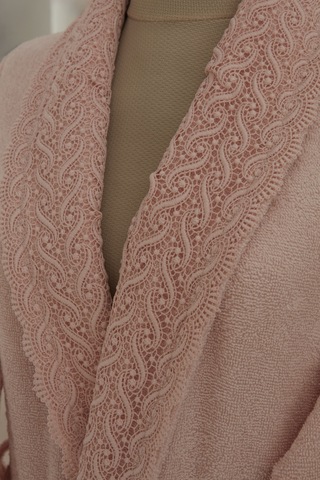 Karaca Home Foster 9 Parça Aile Banyo Seti Dantelli Pudra-gri Pudra - Gri