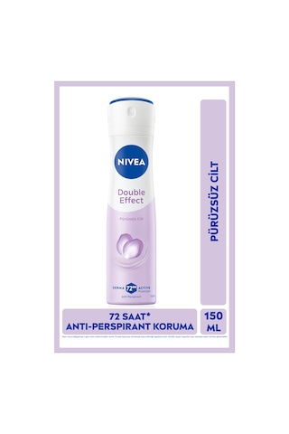 Kadın Sprey Deodorant Double Effect 150ml, 72 Saat Anti-perspirant Ter Koruması,pürüzsüz Koltuk Altı
