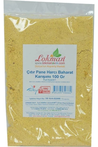 Çıtır Pane Harcı Baharat Karışımı 100 Gr Paket