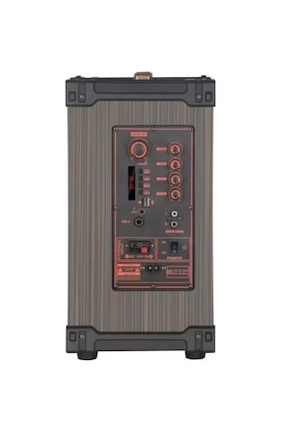 Ndr-c8 Bt Kablosuz Hoparlör Bass Müzik Kutusu 2 Kablosuz Mikrofonlu