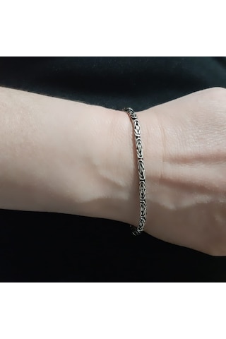 925 Ayar Gümüş Kral Bileklik 2.8 Mm