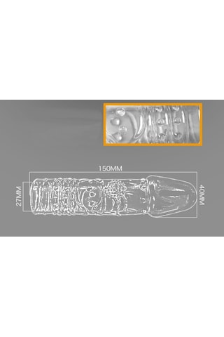 Truva Shop Criystal Sleeve Tiger Crystal Süper Kalite Silikon Penis Kılıfı