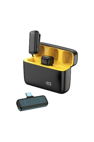 Şarj Özellikli Android İçin Profesyonel Kablosuz Yaka Mikrofonu