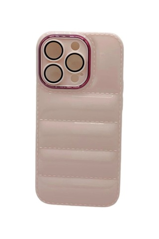 Pointtech Apple Uyumlu iPhone 11 Pro Puffer Silikon Kılıf Kamera Koruma Lens Korumalı Parlak Telefon Kılıfı