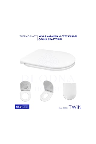 Çocuk Bebek Adaptörlü Yavaş Kapanan Klozet Kapağı
