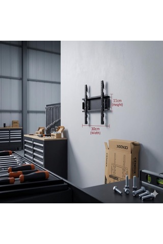 Cendix Cx0tvapr01 Sabit Kilitli Tv Duvar Askı Aparatı 22-42 İnç 30 X11 Cm 40 Kg Taşıma Kapasite