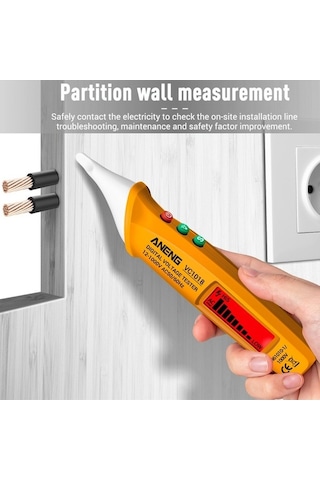 Novahub Vc1018 12v-1000v Temassız Elektrik Sensör Küçük Ve Kolay Kullanıcı Arayüzü Dijital Lcd Test Cihaz