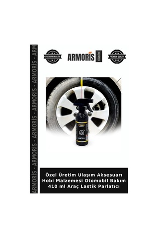 Özel Üretim Ulaşım Aksesuarı Hobi Malzemesi Otomobil Bakım 410 Ml Araç Lastik Parlatıcı