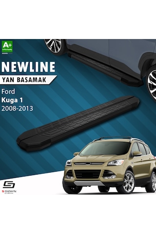 S-dizayn Ford Kuga 1 Newline Siyah Yan Basamak 183 Cm 2008-2012