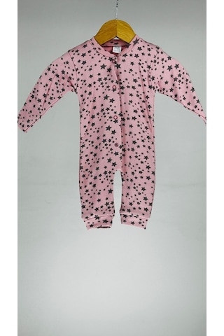 %100 Pamuklu Uzun Kollu Bebek Tulum 001