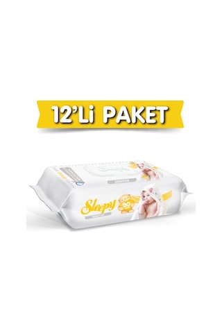 Sleepy Islak Mendil Sensitive 90 Yaprak X 12 Adet 1080 Yaprak