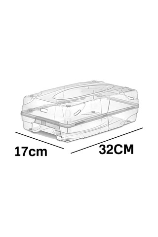 5'li Kadın Ayakkabı Saklama Kutusu - Şeffaf Dekoratif Ayakkabı Düzenleyici Kutu Seti Şeffaf