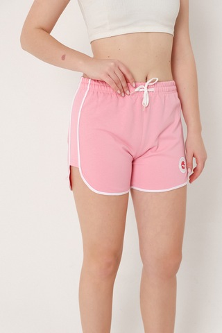 Relax Time Kadın Openent Pembe Mini Yırtmaçlı Şort