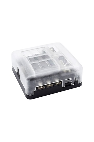 Monyee 6 Yollu Led Göstergeli Sigorta Kutusu - Tüm Taşıtlar İçin Anti-koroziv Bakır Uçlar, 32v 100a Maksimum Giriş, Su Geçirmez Pc Kapak