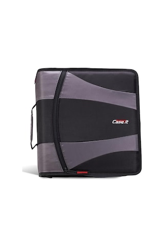 Case-it The Dual 2.0 Fermuarlı Bağlayıcı Sırt Çantası - İki 2 İnç D Halkalı - 5 Konu Dosya Klasörü - Çoklu