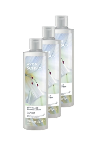 Avon Senses White Lily Beyaz Zambak Kokulu Duş Jeli 3 x 250 ML