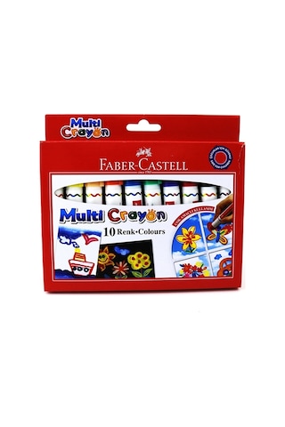 Faber Castell 10 Renk Multi Crayon Pastel Boya 112010