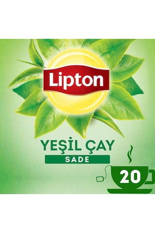 Lipton Sade Bardak Süzen Poşet Yeşil Çay 20'li Paket X 4 Adet