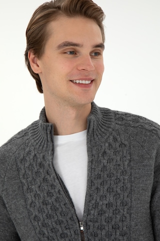 U.s. Polo Assn. Erkek Gri Melanj Hırka Triko 50294136-vr086 Gri Melanj