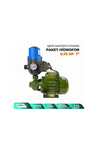Staxx Power Qb70 Santrifüj Otomatik Pompa Paket Hidrofor 0.75 Hp