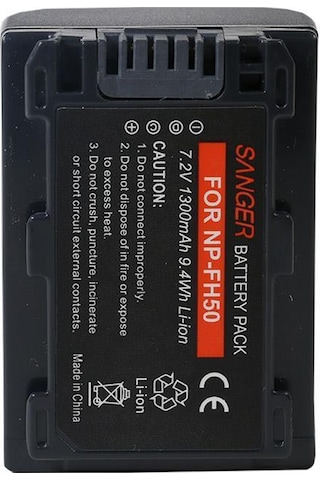 Sony DCR-DVD106 DCR-DVD108 için Sanger NP-FH50 Batarya
