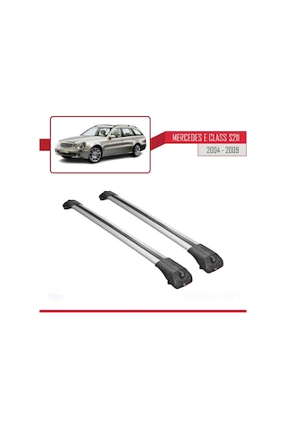 Mercedes E Class S211 2004-2009 Arası İle Uyumlu Ace-1 Ara Atkı Tavan Barı Gri