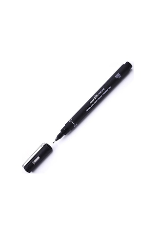 Uni-Ball Çizim Kalemi Akrilik Uçlu Fine Line Pin 0.05 MM Siyah