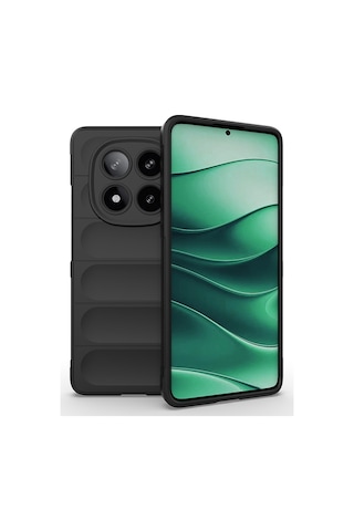 Xiaomi Redmi Note 14 Pro 5g Kılıf Esnek Tpu Oyuklu Arka Yüzey Tasarımlı Zore Etnik Silikon Kapak Siyah