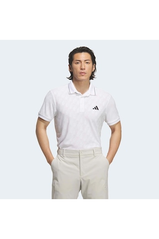 Adidas Jacquard Erkek Beyaz Polo Tişört Jy8231