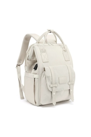 Forestbird Çok Fonksiyonlu Usb Anne ve Bebek Çantası - Beyaz