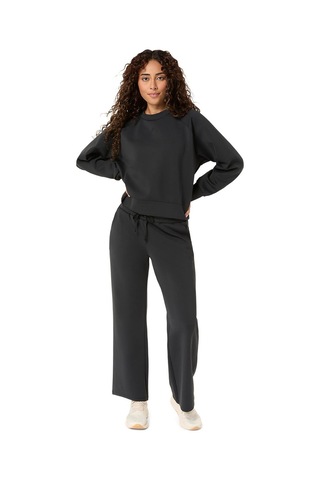 Asics Nagino Refined Texture Kadın Siyah Koşu Sweatshirt 2032d370-001