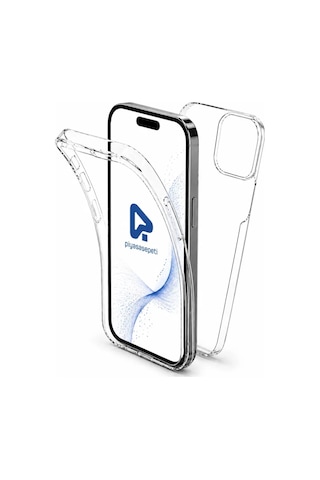 Apple, Uyumlu iPhone X Çift Taraflı Silikon Kılıf Şeffaf