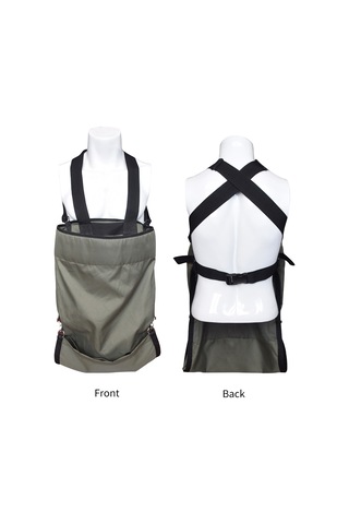 Monyee Askeri Yeşil Hasat Apronu, 600d Oxford Kumaş, Büyük Kapasiteli Sebze Meyve Toplama Çantası, Bahçe Çiftlik İçin Dayanıklı