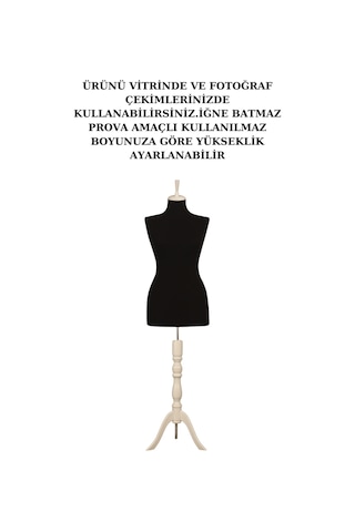2 Adet Vitrin Amaçlı 36 Beden Terzi Mankeni İğne Batmaz 2